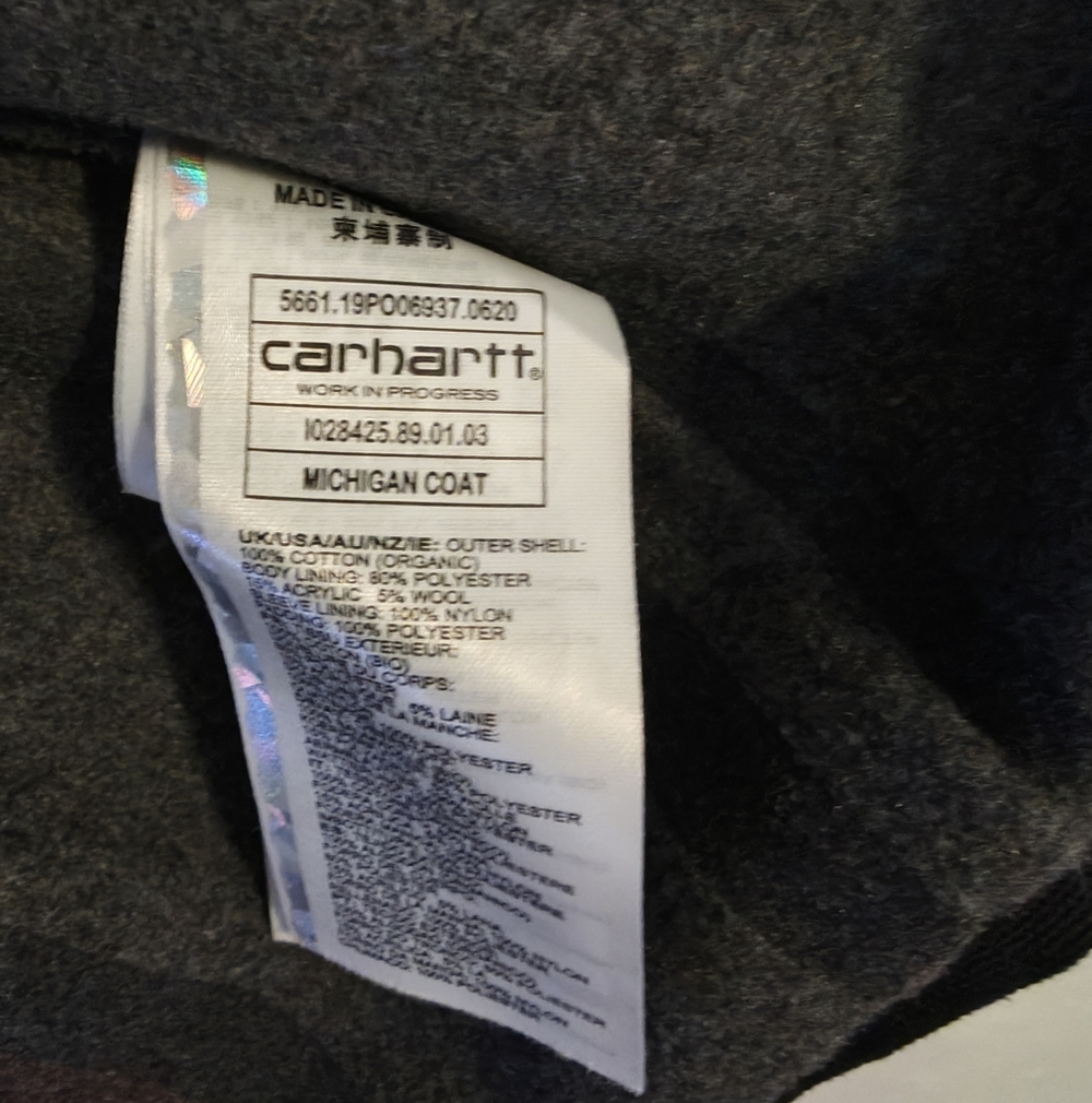 Carhartt WIP Michigan Blanked Lined Chore Coat - Size L - Picture 5 of 6